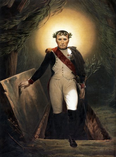Napolyon Mezarından Ayrılırken, 1860 dolayları by Emile Jean Horace Vernet