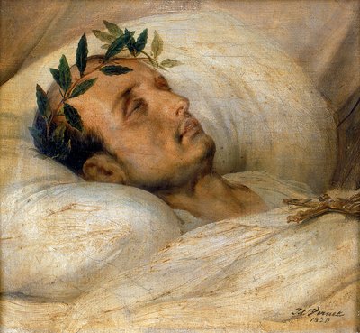 Napolyon ölüm döşeğinde, Mayıs 1821. by Emile Jean Horace Vernet