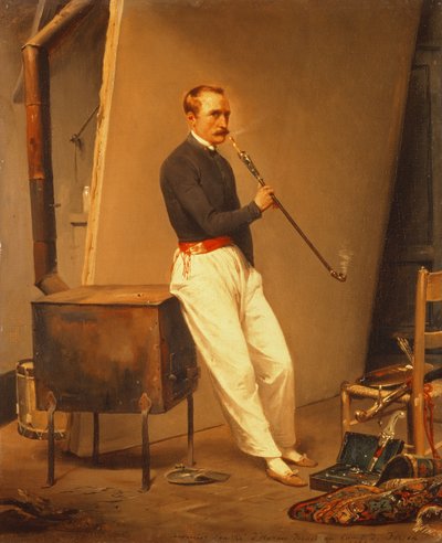 Otoportre, 1835 by Emile Jean Horace Vernet