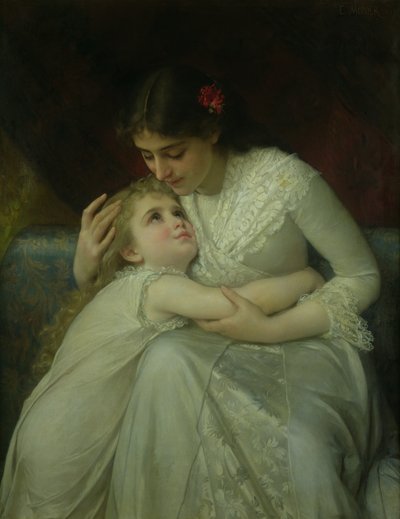 Anne ve Çocuk by Emile Munier