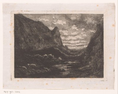 dağ gölü by Emile Puttaert (attributed to)