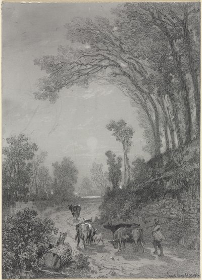 İneklerle Peyzaj by Émile van Marcke