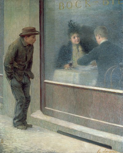 Açlıktan Ölen Bir Adamın Yansımaları veya Sosyal Zıtlıklar, 1894 by Emilio Longoni