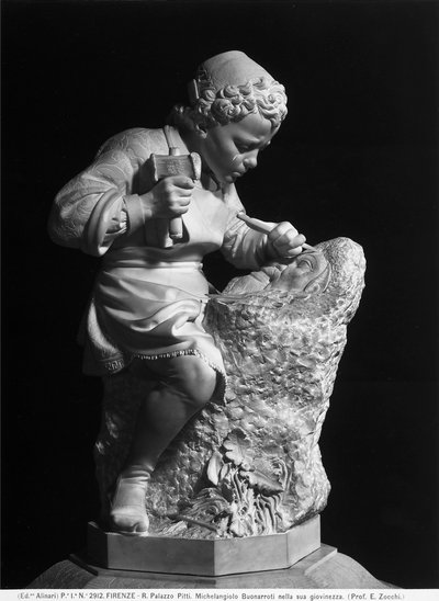 Çocukken Michelangelo by Emilio Zocchi