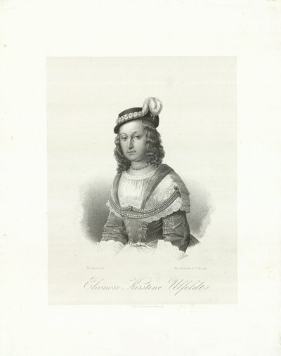 Leonora Christina, Kontes Ulfeldt 1621-1698, 1847. by Emilius Ditlev Baerentzen