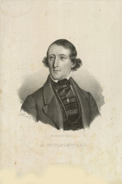 August Bournonville 1805-1879, 1842 portresi. by Emilius Ditlev Baerentzen