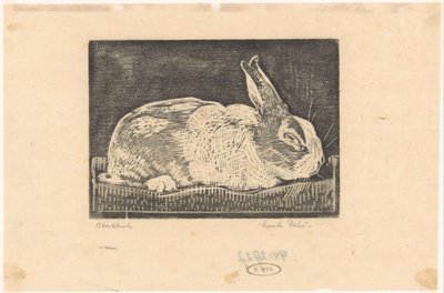 Tavşan by Emilius Wilhelmus Dehé (signed by artist)
