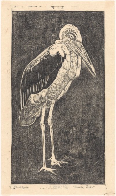 Maraboe by Emilius Wilhelmus Dehé (signed by artist)