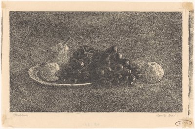 Üzüm ve diğer meyveler ile kase by Emilius Wilhelmus Dehé (signed by artist)