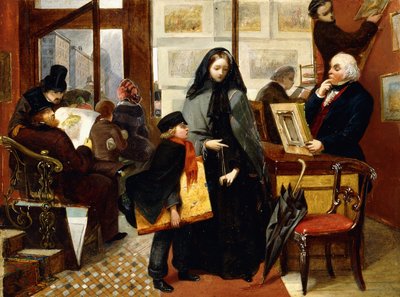 "İsimsiz ve Dostsuz" için bir Eskiz, c.1857 by Emily Mary Osborn