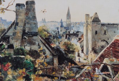 Beaulieu-lès-Loches Ekim 1880-89 (tuval üzerine yağlıboya) by Emmanuel Lansyer