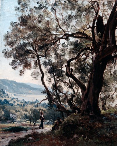 Roquebrune, 1892 by Emmanuel Lansyer