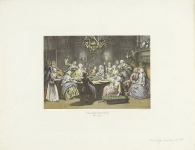 Avuç içi düğümleri üzerinde çalışan masada grup Avuç içi düğümleri (nesne üzerindeki başlık) by Emrik and Binger