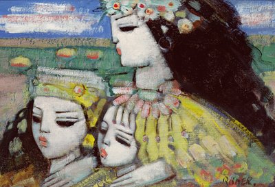 Kızkardeşler veya En Küçük Kız Kardeş (gemide yağ) by Endre Roder