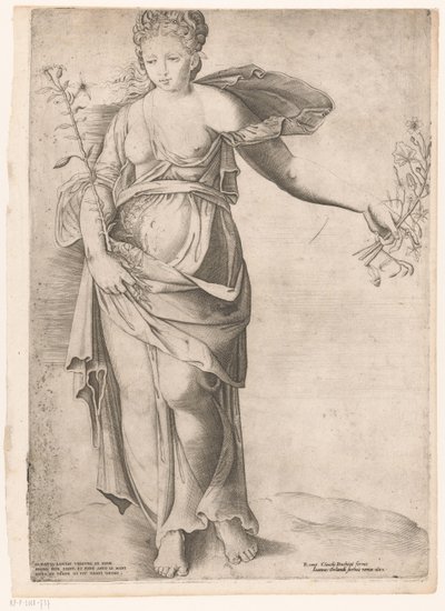 Proserpina florası Roma Aynası (dizi adı) by Enea Vico (attributed to)