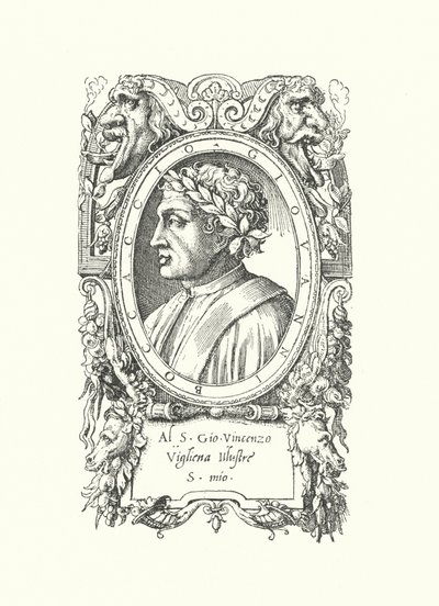 Giovanni Boccaccio, İtalyan şair, romancı ve hümanist by Enea Vico