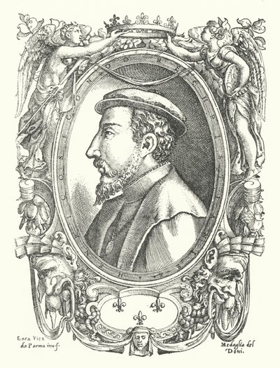 Henry II, Fransa Kralı by Enea Vico