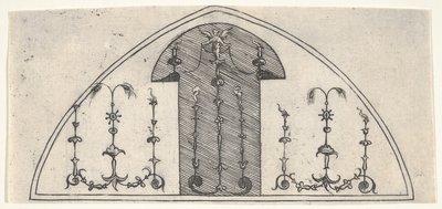 Neşter şeklindeki grotesk süslemeli panel, 1541. by Enea Vico