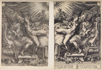 Mars ve Venüs, 1543. by Enea Vico