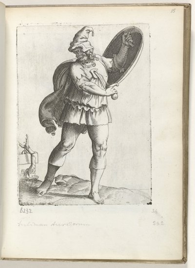 İspanyol krijgsman ca. 1550 Çağdaş tüccarların tutumu (dizi başlığı) by Enea Vico