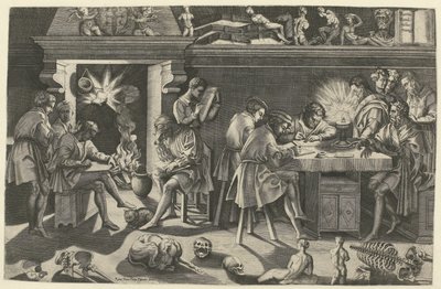 Baccio Bandinelli Akademisi Academie van beeldhouwer Baccio Bandinelli by Enea Vico