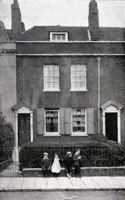 387, Commercial Road, Portsmouth, Hampshire, birthplace of Charles Dickens on 7th February, 1812, c.1900  by English Photographer