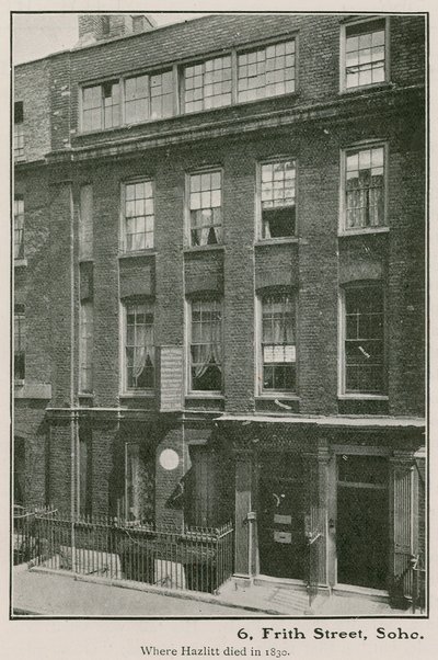 6 Frith Street, Soho, Haziltt