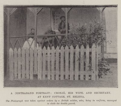Bir Kaçak Portre, Cronje, Karısı ve Sekreter, Kent Cottage, St Helena