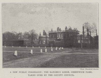 Yeni Bir Kamu Mülkü, Rangers Lodge, Greenwich Park, İlçe Meclisi tarafından devralındı by English Photographer