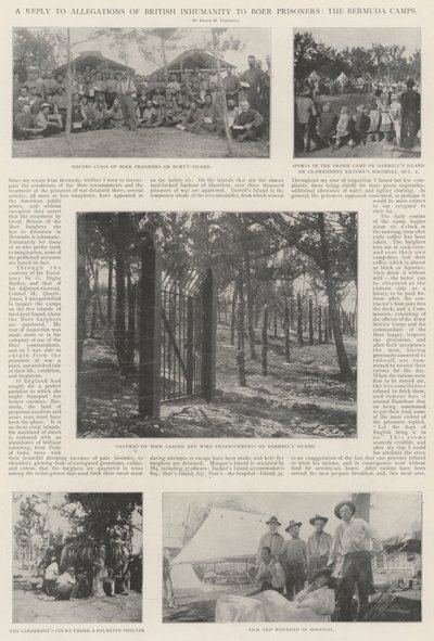 Bermuda Kamplarındaki Boer Mahkumlarına İngiliz İnsanlık Dışı Olduğu İddialarına Cevap by English Photographer