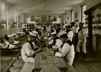 Deniz Kışlasında Bir Oda, Balina Adası, Portsmouth (s/b fotoğraf) by English Photographer