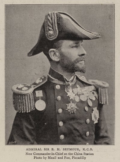 Amiral Sir EH Seymour, KKB by English Photographer