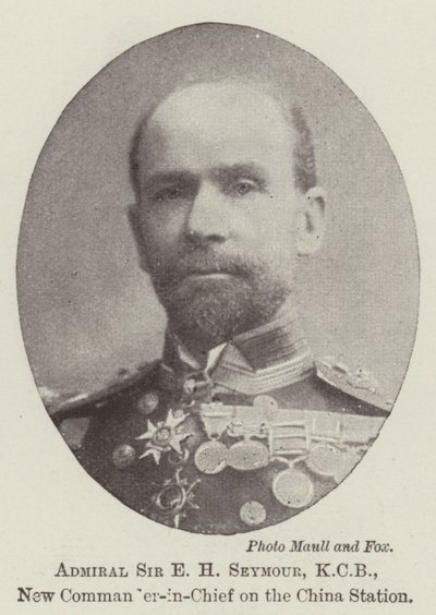 Amiral Sir EH Seymour, KKB, Çin İstasyonunda Yeni Başkomutan by English Photographer