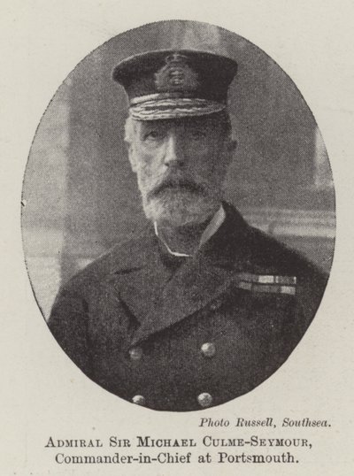 Amiral Sir Michael Culme-Seymour, Portsmouth Başkomutanı by English Photographer