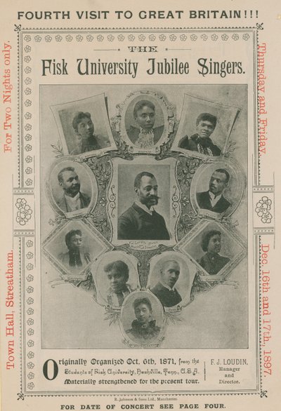 The Fisk University Jubilee Singers