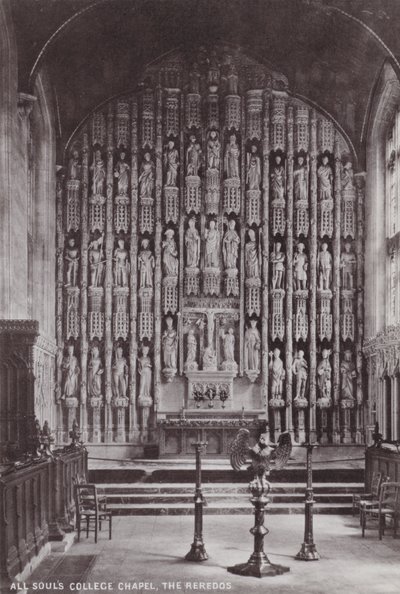 All Souls College Şapeli, Reedos by English Photographer
