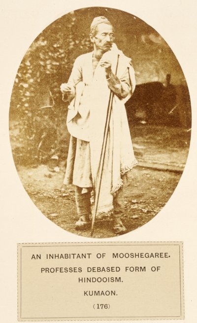 Bir Mooshegaree sakini, J. Forbes Watson tarafından 1868