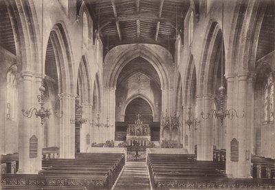 Arundel: Parish Church Interior (s/b fotoğraf) by English Photographer