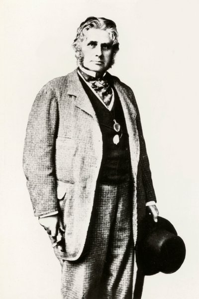 Augustus Henry Lane-Fox Pitt Rivers, portre (s/b fotoğraf) by English Photographer