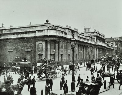 İngiltere Bankası, Threadneedle Caddesi, Londra Şehri, 1890 by English Photographer