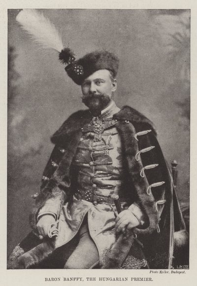 Macaristan Başbakanı Baron Banffy by English Photographer