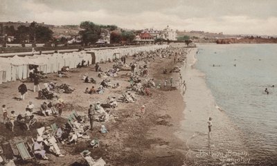Yüzme Plajı, Paignton (renkli fotoğraf) by English Photographer
