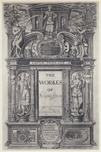 Ben Jonson, The Workes, Workes, W Stansby 1616 (s/b fotoğraf) by English Photographer