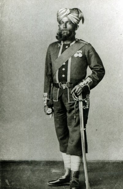 Bengal Piyadesi, 1900 dolayları (s/b fotoğraf) by English Photographer