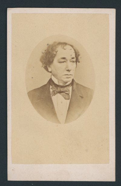 Benjamin Disraeli, kartvizit by English Photographer