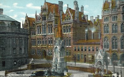 Birmingham Üniversitesi (renkli fotoğraf) by English Photographer