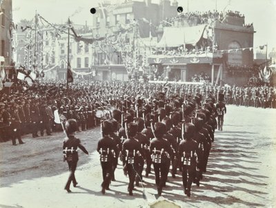 Blackwall Tüneli: Galler Prensi, daha sonra Kral VII. Edward ve Prenses İskenderiye tünelin tören açılışına katılıyor, 1897 by English Photographer