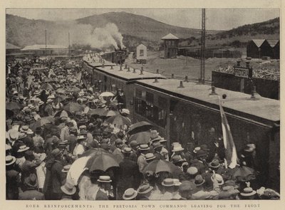 Boer Takviye Birlikleri, Pretoria Kasabası Komandoları Cepheye gidiyor by English Photographer