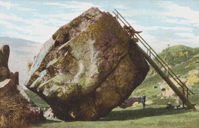 Bowder Stone, Borrowdale, Göller Bölgesi (renkli fotoğraf) by English Photographer