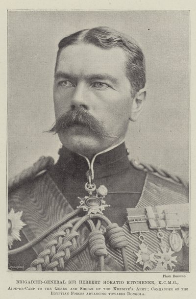 Tuğgeneral Sir Herbert Horatio Kitchener, KCMG by English Photographer